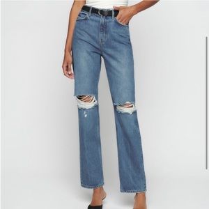 NWT Reformation Selena high rise relaxed jeans